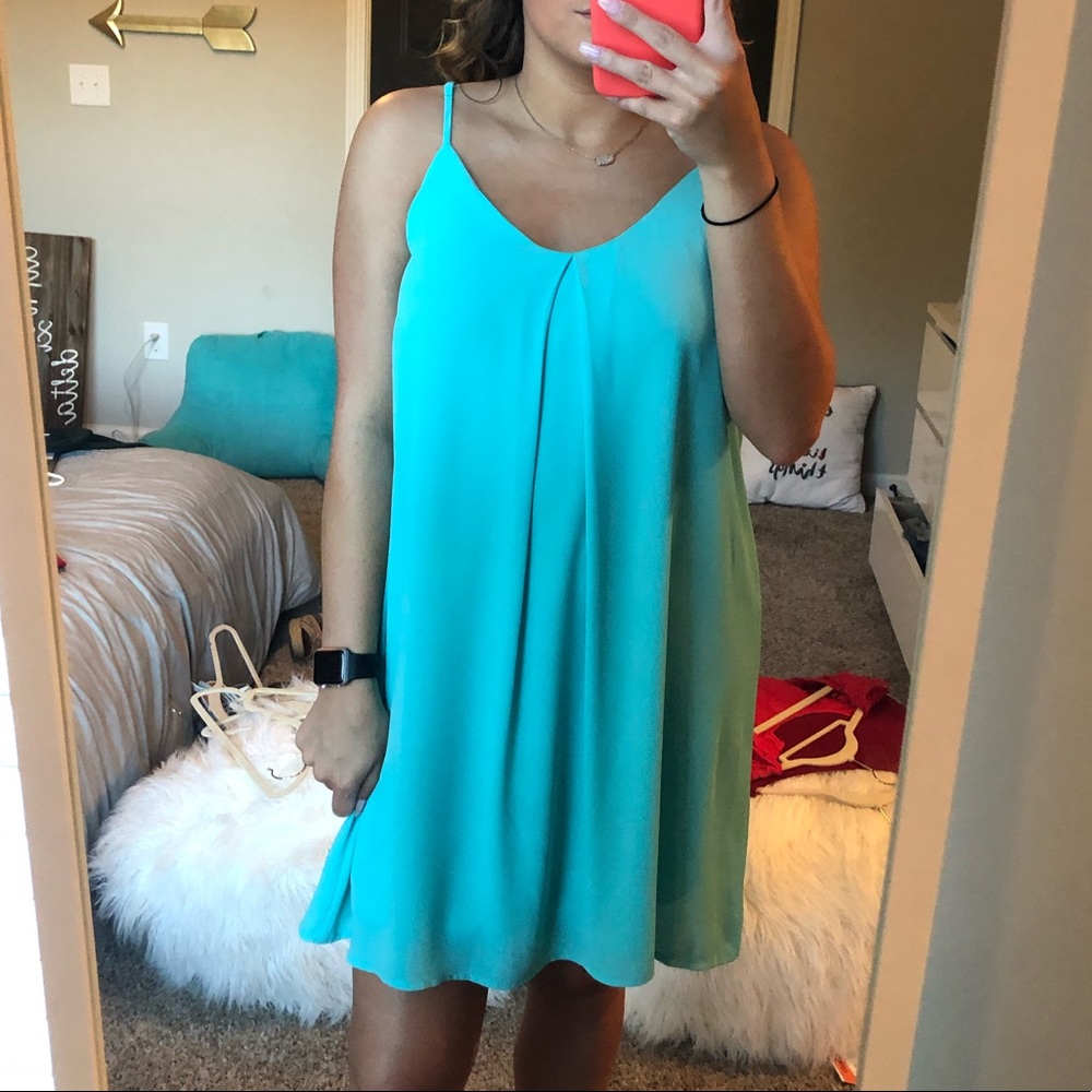 light blue sundress